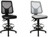 Topstar Arbeitsstuhl TEC 80 PK Counter in Schwarz mit Permanentkontakt-Mechanik und Fußring - Bild 1