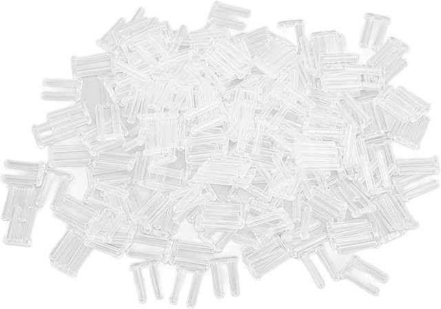 Koogeelife Brillen Kompressionshülse, 200 Stück, White, Transparent - Bild 1