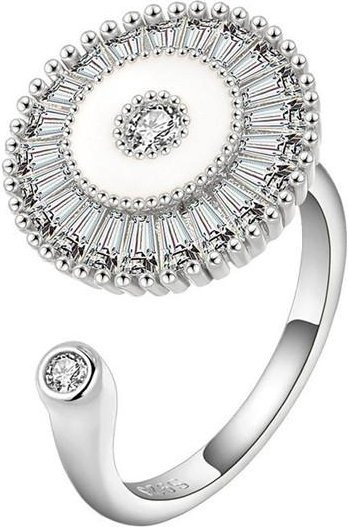 Angstring Schmetterling, Messing, Zirkonia, Silber, Damen - Bild 1