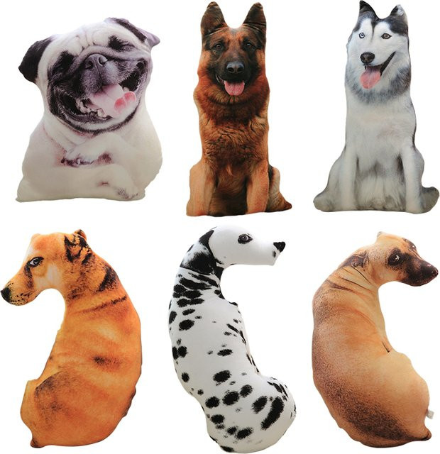 pangcangshu Hund Plüsch Spielzeug, Stofftier, 50cm, Bunt / Mehrfarbig - Bild 1