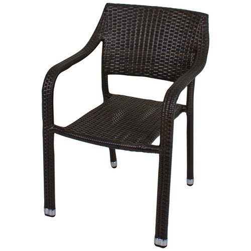 GARDEN PLEASURE Stapelstuhl Charleston in Braun aus Aluminium und Kunststoff, B/T/H: 66 x 66 x 82 cm - Bild 2