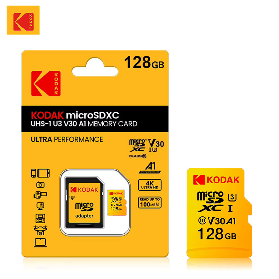 KODAK High Endurance Micro SD-Karte U3 V30 A1 mit bis zu 100MB/s für 4K-Aufnahmen und Sicherheitskameras - Bild 6