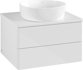 V&B Waschtischunterschrank Antao mit Beleuchtung in Weiß lackiert, B/T/H: 60 x 36 x 50 cm - Bild 1