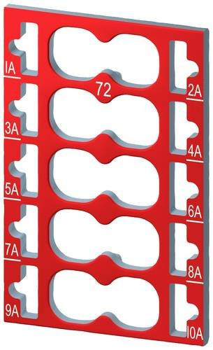 Siemens SPS-Farbkodierschild 6ES7193-6CP72-2AA0 in Rot - Bild 1