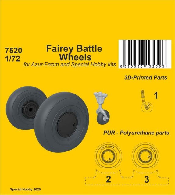 CMK Fairey Battle - Wheels, Azur - Bild 1