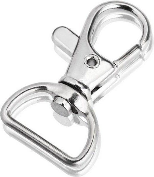Karabinerhaken Metall, Drehhaken, White, Unisex - Bild 1