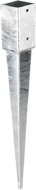 Andrewex Einschlag-Bodenhülse aus Stahl in Silber, Höhe: 75 cm - Bild 1