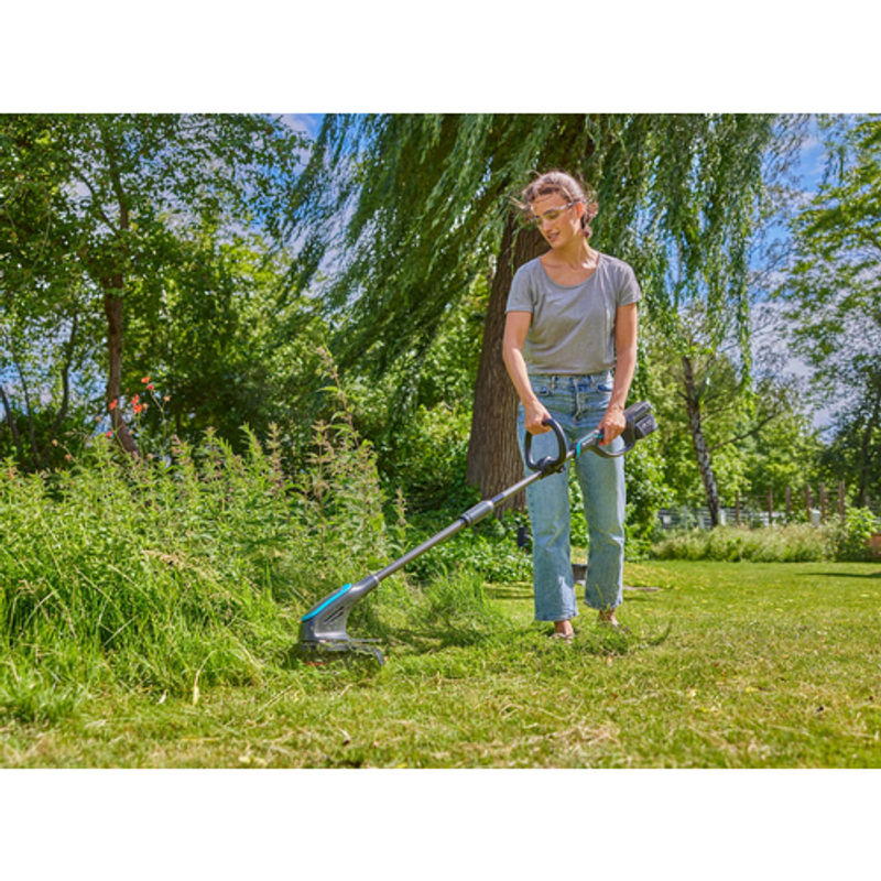 GARDENA PowerTrim 30/18V Ready-To-Use Akku-Rasentrimmer Set inkl. 18V 2.5Ah Akku, Schnittbreite: 30 cm, Grau - Bild 4