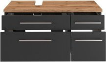 HELD MÖBEL Unterbecken-Set Davos in Grau, B/H/T: 90 x 200 x 47 cm - Bild 1