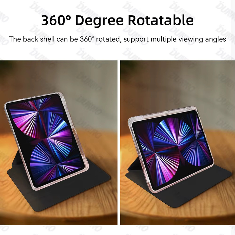 Transparentes Rotationsgehäuse für iPad Air und iPad Pro als Schutzhülle in Pink - Bild 4