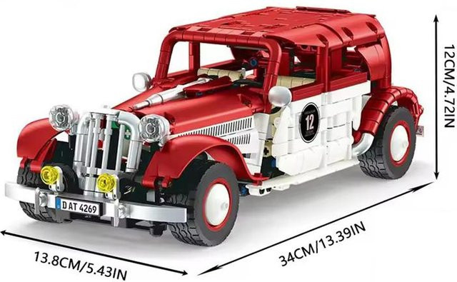 Technische Retro-Autos, Fernsteuerungsfahrzeuge, Modellbausteine, 916 Teile, ab 18 Jahre - Bild 1