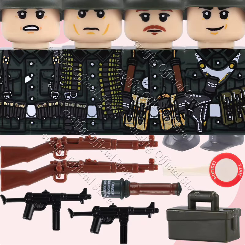 MOC Militär Armee Soldaten Figuren, Bausteine Zubehör, ab 3 Jahre - Bild 3