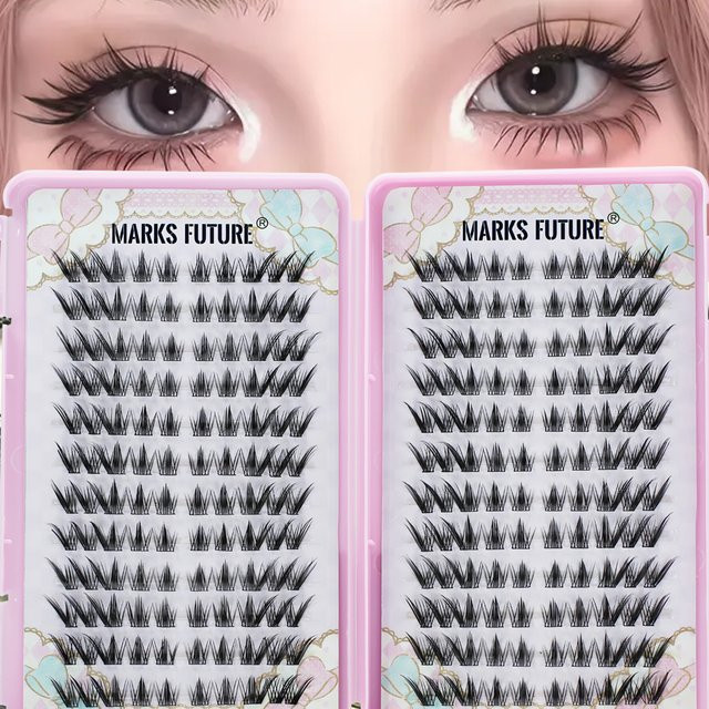 Marks Future Falsche Wimpern, 240 Stück, C-Locken, Schwarz, Unisex - Bild 1