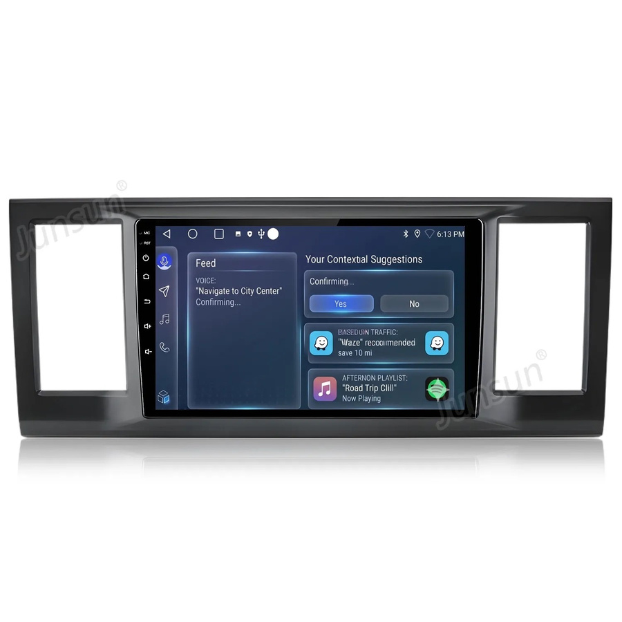 Junsun Autoradio mit 9 Zoll Display, 6 GB RAM und 128 GB Speicher für VW Caravelle 2015 bis 2020, Schwarz, mit Bluetooth, GPS, WLAN und Mobilfunkfunktion - Bild 2