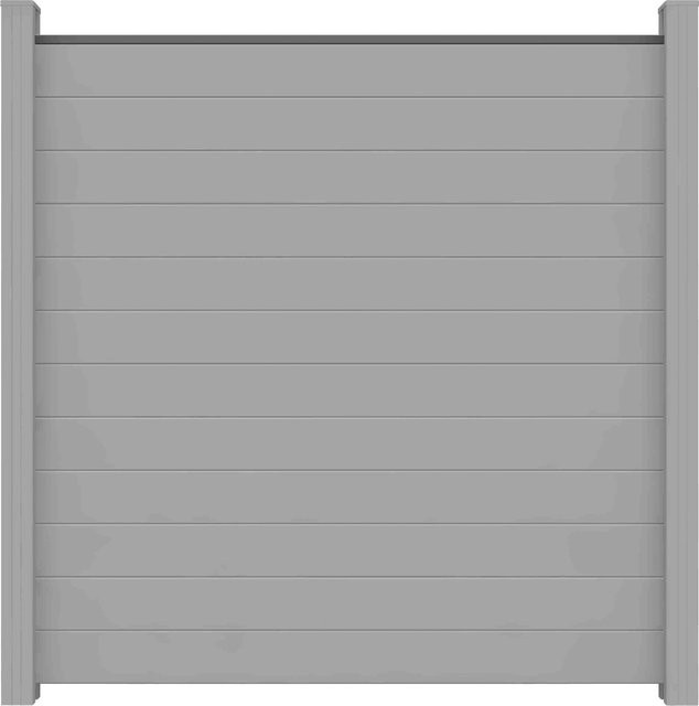 GroJa Lumino Steckzaun quadratisch Silbergrau aus Aluminium mit Pulverlackbeschichtung B/H: 180 x 180 cm, Tiefe: 2 cm - Bild 1