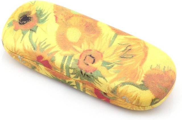 NATAWA Brillenetui Hartleder, Blumendruck, Yellow - Bild 1