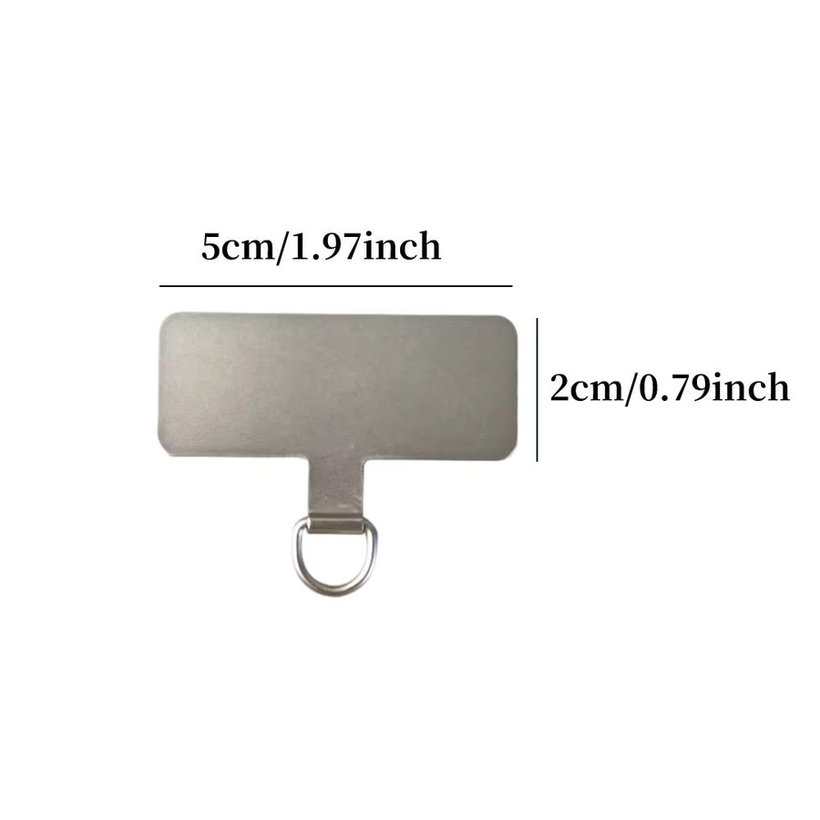 XYun Universal Phone Lanyard Patch Metall Sicherheit Slim Phone Strap Zubehör, 2 Stück, Gold - Bild 2