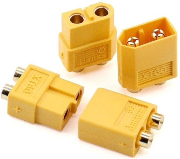 EVANOVM XT60 Stecker Buchse, Gelb, Kunststoff - Bild 1