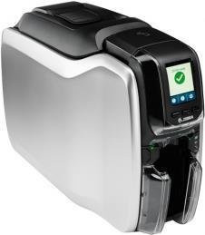 Zebra ZC300 Plastikkartendrucker in Weiß mit Thermosublimation und thermischer Übertragung, 300 dpi, USB 2.0 und LAN, für CR-80 Karten (85,6 x 54 mm) - Bild 1