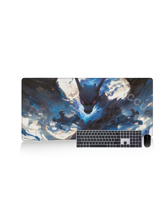 Potdemiel Gaming Mauspad Pokemon Design mit Charizard Eevee Gengar und Pikachu XXL Gamer-Matte für PC und Tastatur - Bild 4