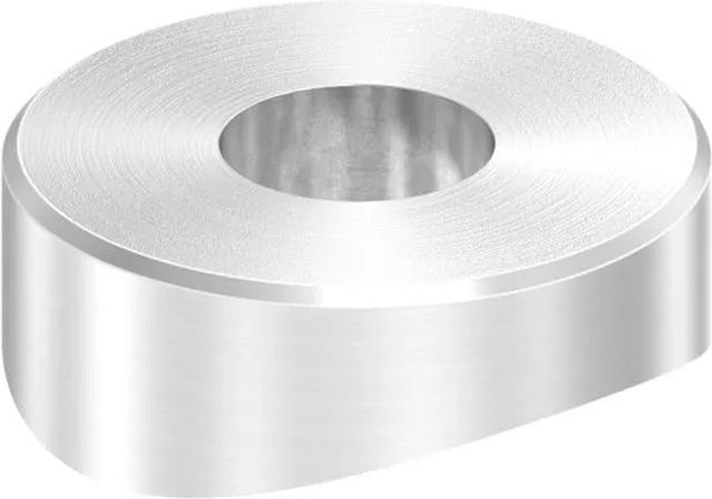 FeNau Ausgleichsstück aus Edelstahl in Silber für Rundrohr Ø 42,4 mm, Durchmesser: 22 mm - Bild 1