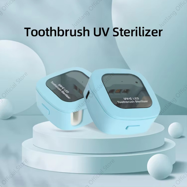 JUSTLANG UV-Zahnbürsten-Desinfektionsgerät, pink, weiß, Unisex - Bild 1