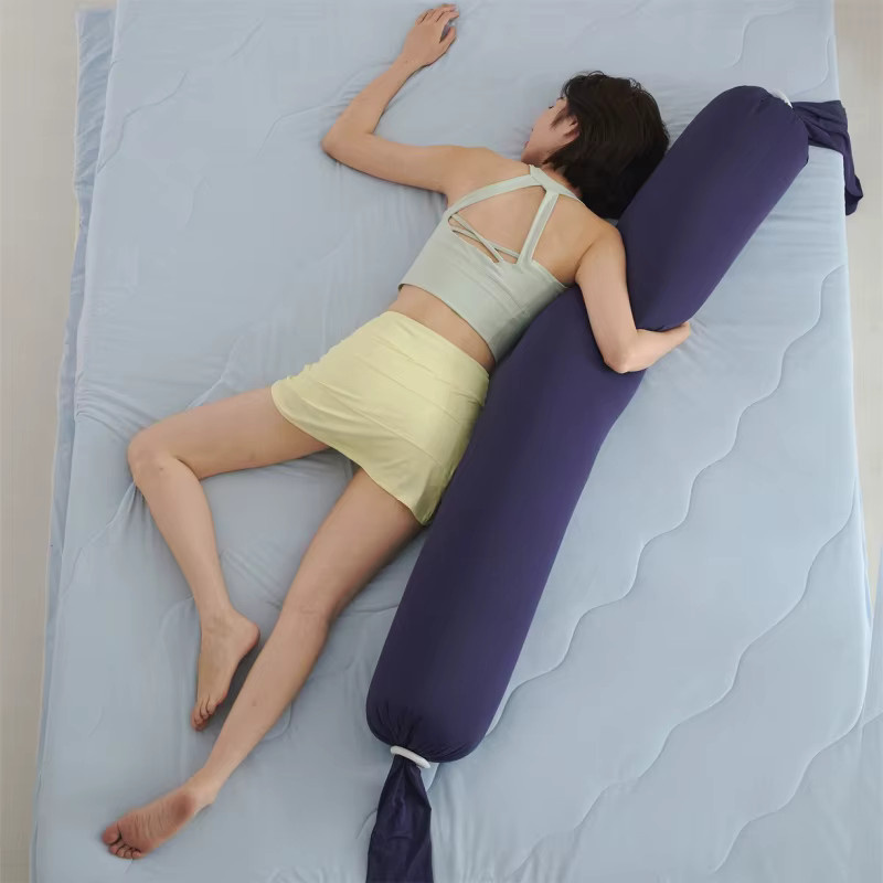 Kühlendes Körperkissen für Erwachsene von EGW in Blau, verstellbar mit abnehmbarem und waschbarem Bezug, B: 18 cm, L: 130 cm - Bild 2