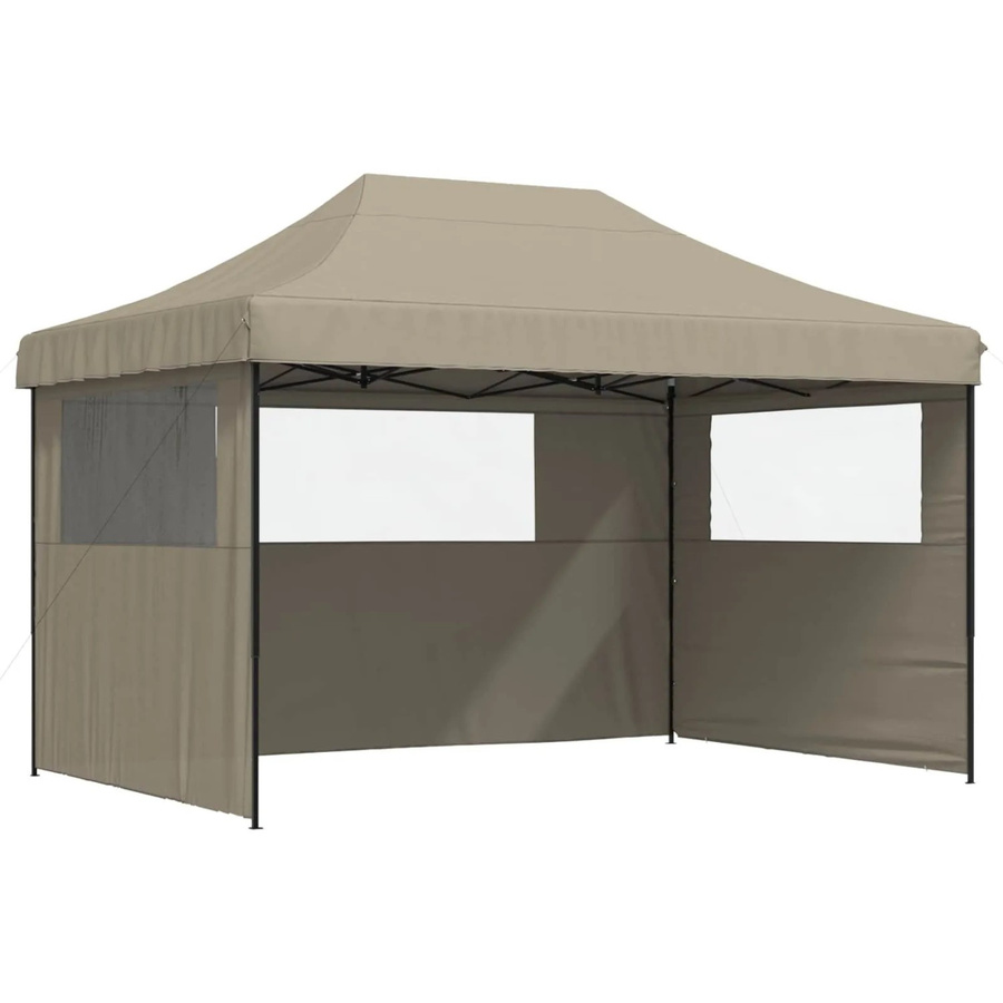 vidaXL Party-Zelt in Taupe aus Oxford-Stoff H x B x T: 315 x 279 x 410 cm - Bild 2