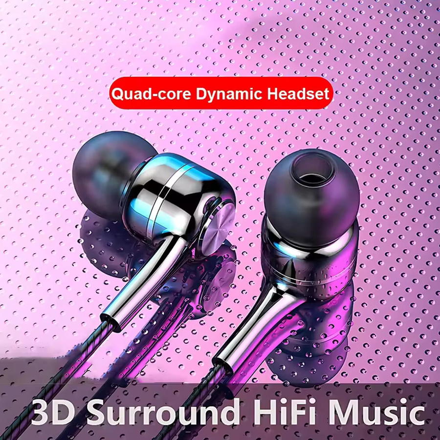 Maerknon Stereo In-Ear Kopfhörer mit Mikrofon und 3,5mm Klinkenanschluss in Grün - Bild 1