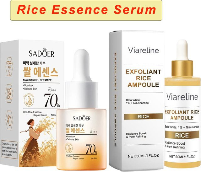 eelhoe Weißer Reis Peeling-Serum-Set, BHA, Niacinamid, Unisex - Bild 1