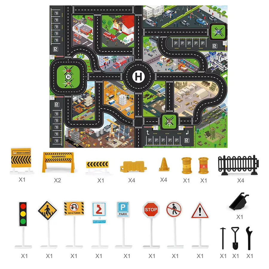 COOLPLAY Stadt Verkehrsmatte Bunt / Mehrfarbig - Bild 2