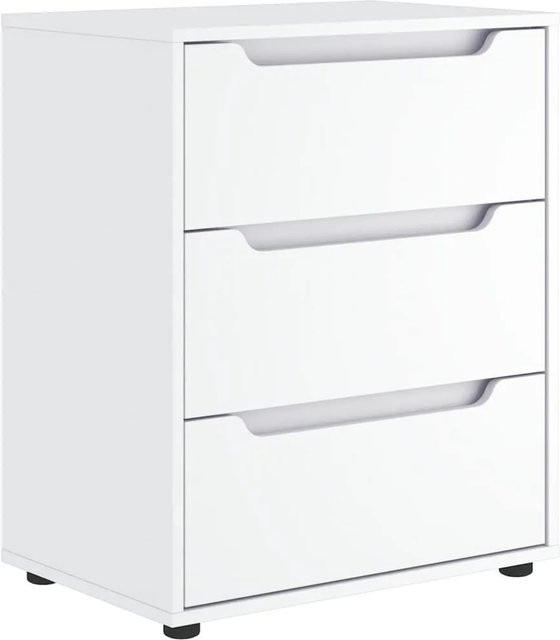 vidaXL Sideboard VISNES in Weiß, modern und wandmontierbar, B/T/H: 60 x 40 x 73 cm - Bild 1