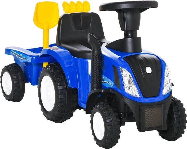 HOMCOM Kinderauto, Rutscherfahrzeug, Blau, Kunststoff, Metall, ab 1 Jahr - Bild 1