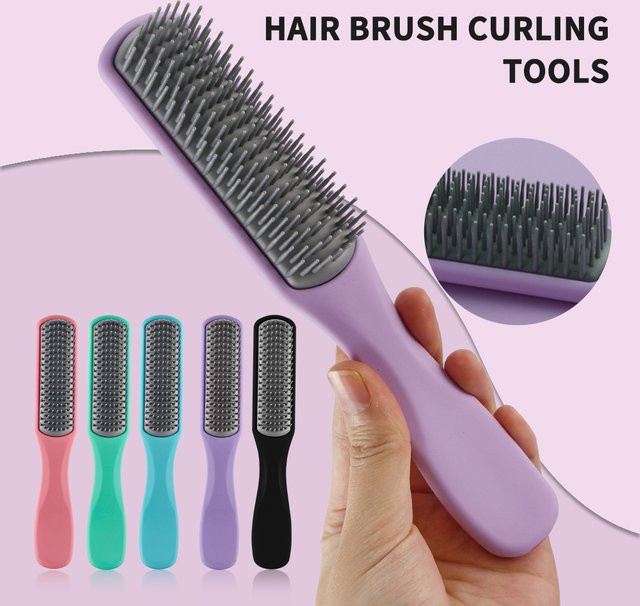CestoMen Rippenhaar-Kamm, antistatisch, für lockiges Haar, Unisex - Bild 1