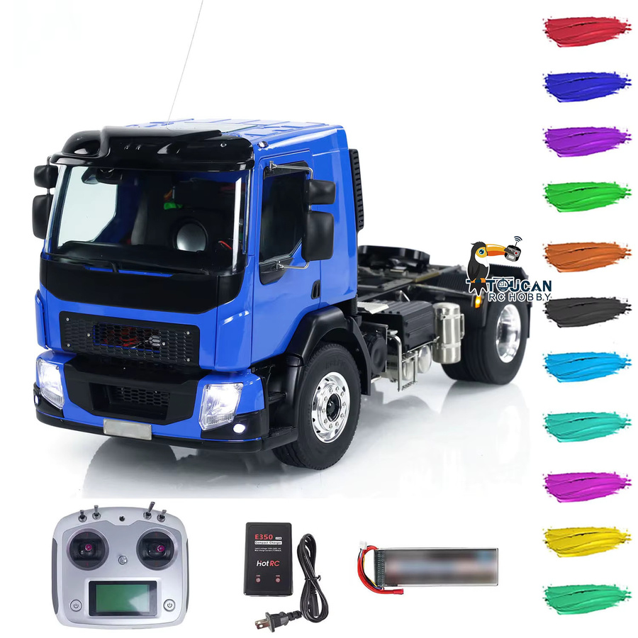 LESU RC Traktor-Truck, ferngesteuertes Auto, 1:14, Metallchassis, mit Lichtern und Geräuschen - Bild 6