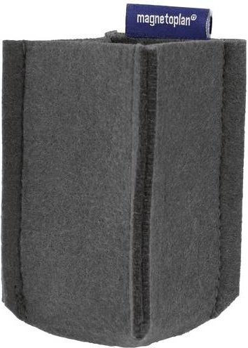 Magnetoplan magnetoTray SMALL Stiftehalter magnetisch Grau B/T/H: 6,0 x 6,0 x 10,0 cm - Bild 1