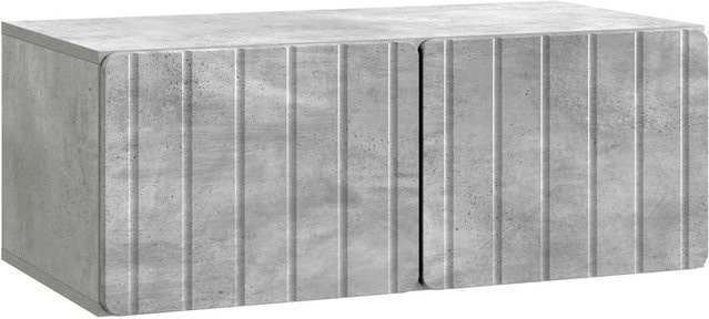 vidaXL Wandmontierter TV-Schrank in Betongrau, Modernes Design für dein Wohnzimmer, B/T/H: 78,5 x 41 x 30 cm - Bild 1