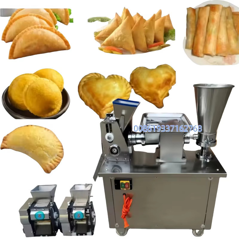 GUOHE Automatische Teigtaschen- und Samosa-Maschine aus Edelstahl in Silber mit anpassbarem Formen-Set und Multifunktions-Empanada-Maker - Bild 3