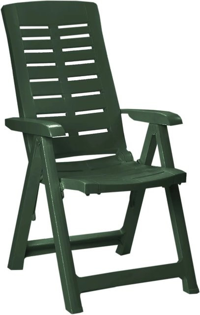 Mojawo Klappstuhl Campingsessel als verstellbarer Gartenstuhl mit Armlehnen, Grün - Bild 1