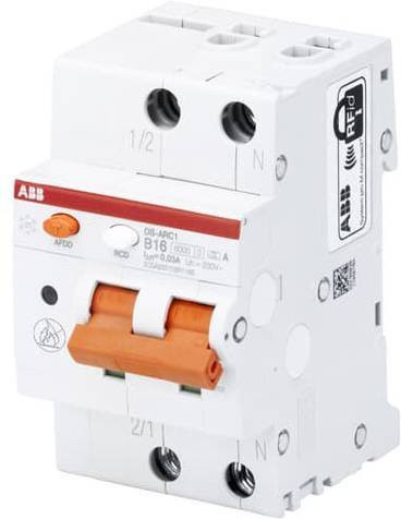 ABB 2CSA255103R1105 Fehlerlichtbogen-Schutzeinrichtung RCBO 2polig 230V in Weiß - Bild 1