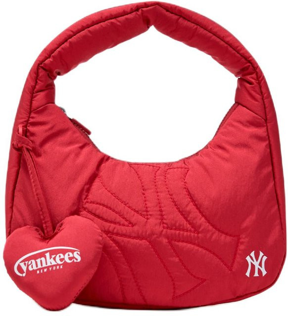 MLB Handtasche mit Herz Anhänger, Damen, Rot - Bild 1