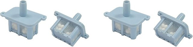 4er Set Wasserfilter und Einlassstecker für Roborock Q Revo, P10, P10 Pro, P10S Pro und S8 MaxV Ultra in Blau - Bild 1