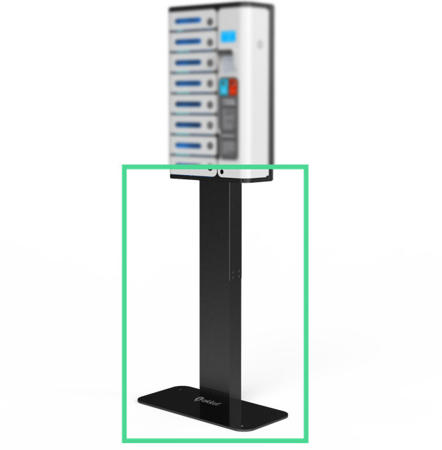 akkut Standfuß für SAFE 8 COIN und SAFE 8 COMPACT, schwarz, B/L/H: 49 x 50 x 150 cm - Bild 1