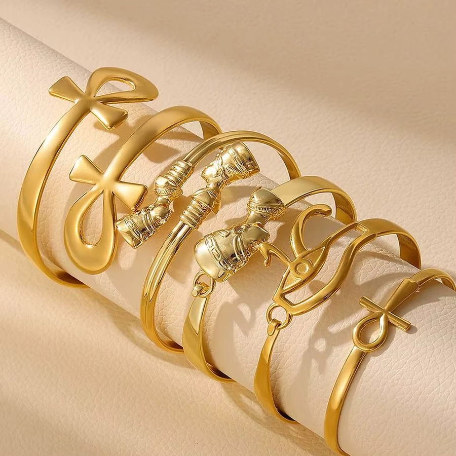 BAUTOBVC Armreifen, Goldfarbe, Unisex - Bild 2