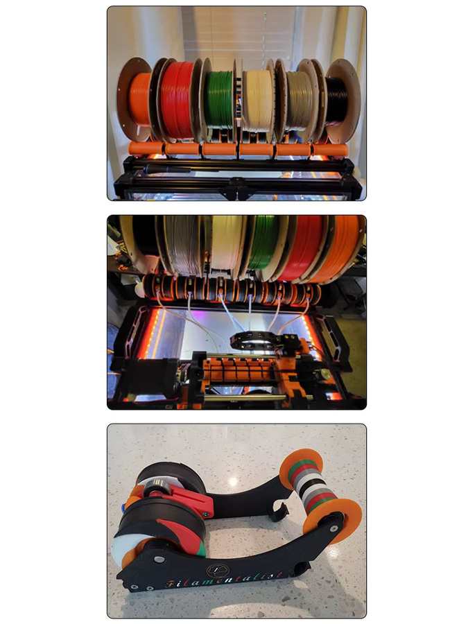 FYSETC Filamentalist Classic und FV3 Kit Passive Filament Driven Rewinder Multi-Material Unit für FDM-Drucker Multicolor - Bild 2