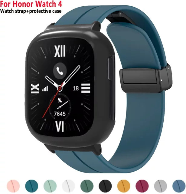 Honor Uhrenarmband Silikon, Magnetisch, Schwarz, Unisex - Bild 1