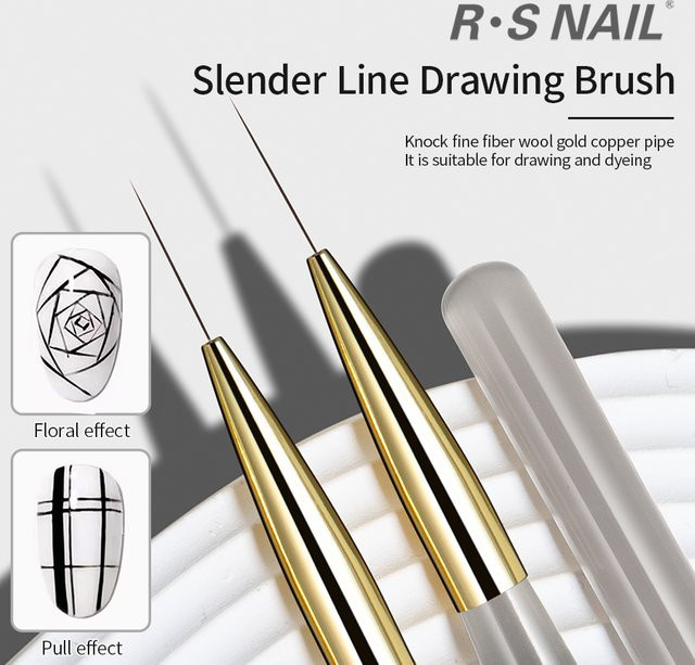 RSNAIL Nail Art Liner Pinsel, 18mm, Nagelmalstift - Bild 1