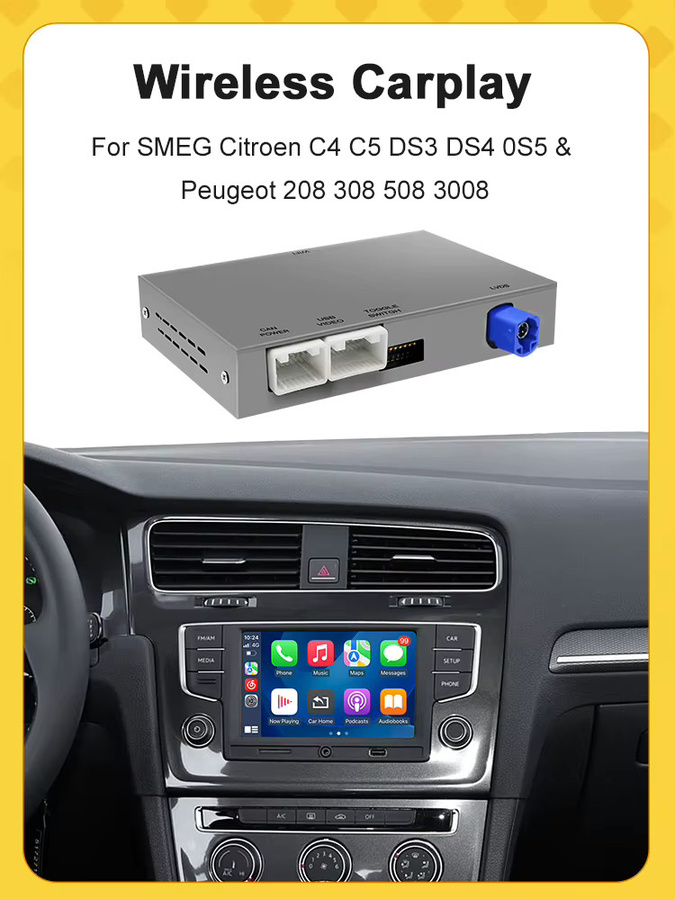 Drahtloses CarPlay und Android Auto Interface Modul für VW Volkswagen Skoda Octavia A5 Golf 7 Polo Passat B8 mit Mirror Link und MIB/MIB2 Unterstützung - Bild 6