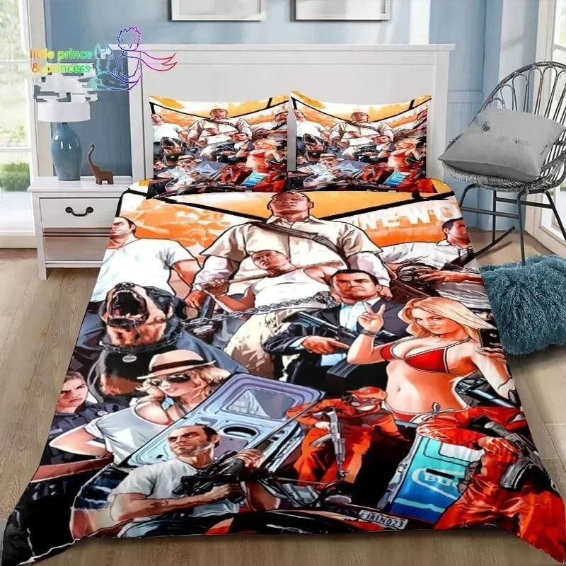 Bettwäsche Set Grand Theft Auto GTA mit Kissenbezug aus Mikrofaser, Mehrfarbig, B/H: 228 x 228 cm - Bild 3