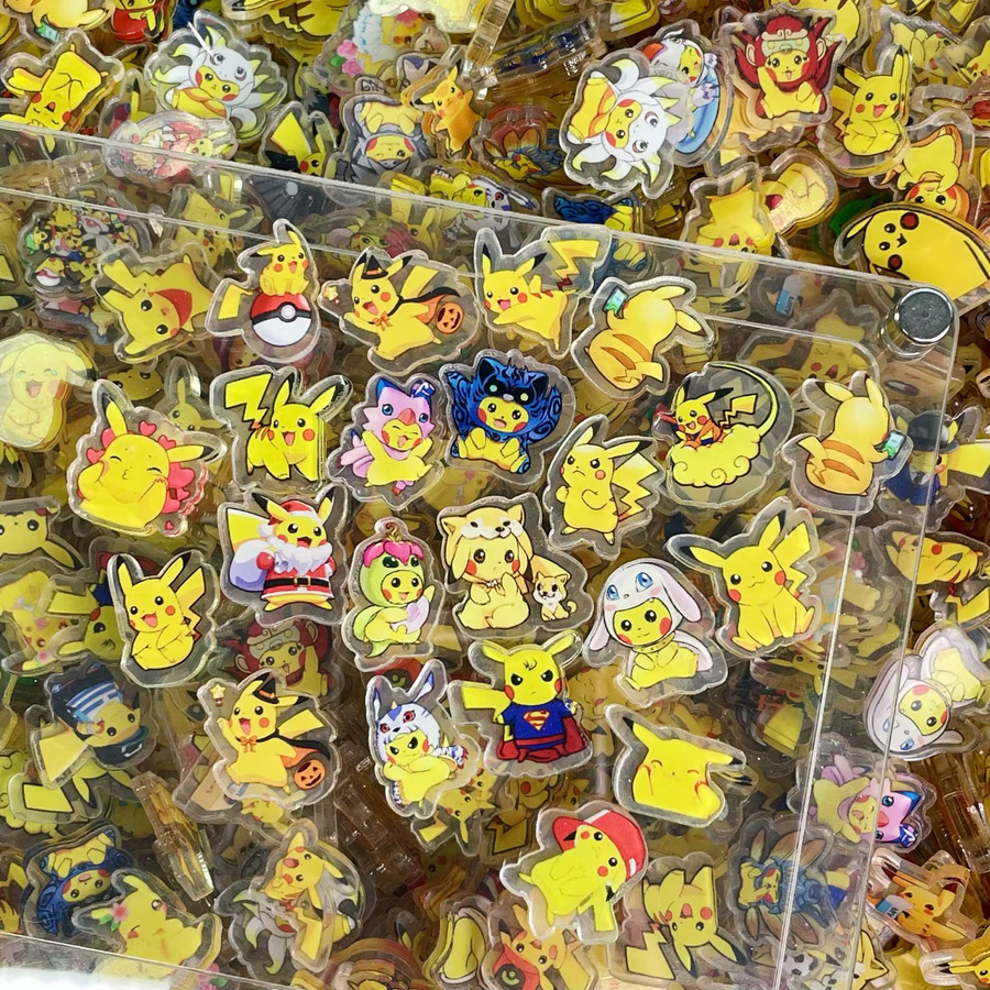 Bandai Pokémon Mini-Acrylplatten, DIY-Kühlschrankmagnete, Zubehör - Bild 2